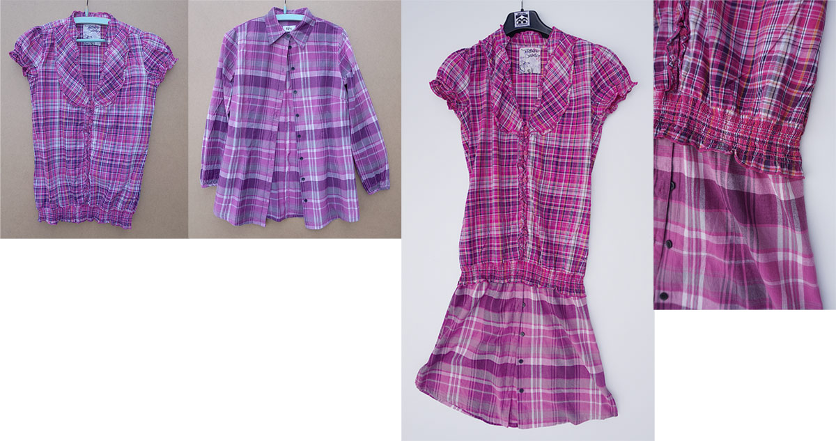 Upcycling_Karierte_Blusen