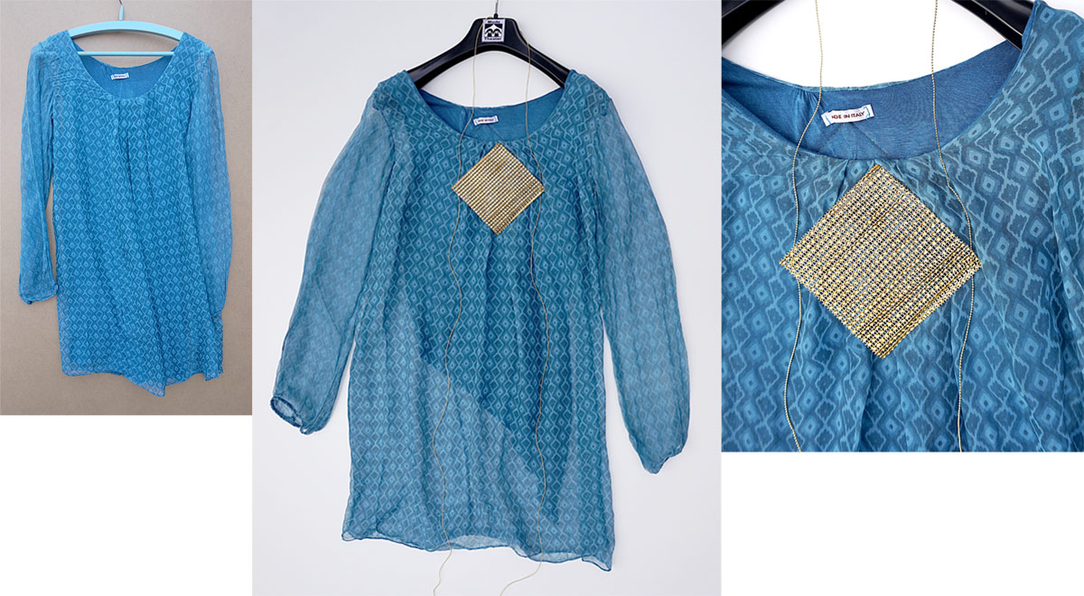 Upcycling_Bluse_tuerkis