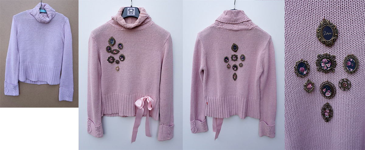 Upcycling_Pulli_Schleife